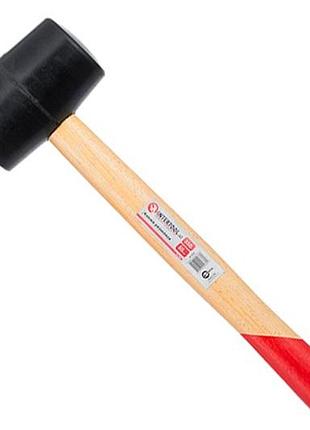Киянка intertool 350 г х 55 мм черная ручка деревянная