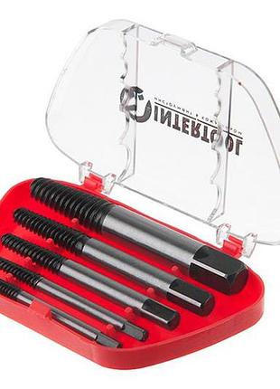 Набор экстракторов для винтов intertool 5 шт.