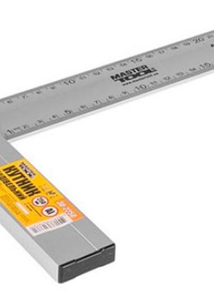 Кутник mastertool 250 мм алюмінієвий
