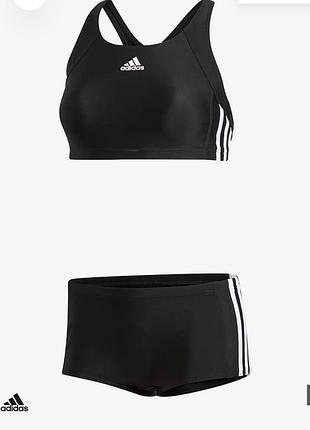 Спортивний купальник бікіні adidas (топ + шортики)