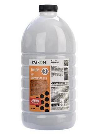 Тонер hp lj universal №3 1кг (lj p1005/p1505/p1102) patron (pn-hu3-1)