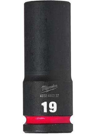 Головка торцевая milwaukee shw 1/2" 19 мм, длинная (4932480337)