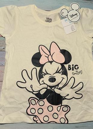 Футболка на девочку 2-3 года primark disney minnie mouse
