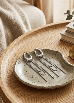 Сережки з ланцюжками - підвісками нержавіюча сталь stainless steel