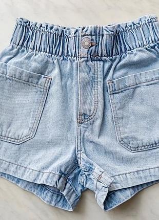 Джинсовые шорты h&amp;m на девочку на 8-9 лет