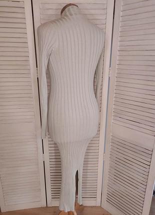 Платье миди в рубчик 8