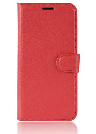Чехол-книжка bookmark для xiaomi redmi note 6 pro red