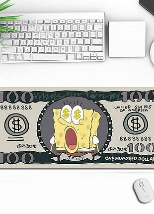 Коврик для мышки и клавиатуры губка боб spongebob 900*400*3 мм