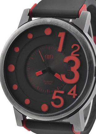 Часы наручные qf number red
