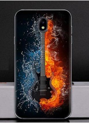 Чехол-накладка tpu image guitar для samsung galaxy j7 2017/j730