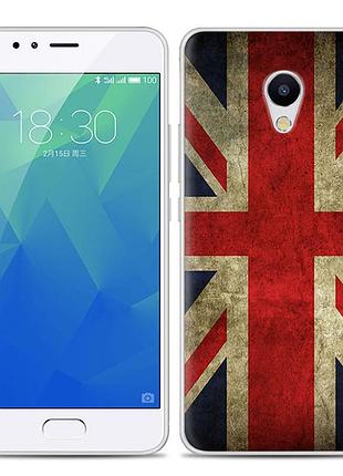 Чохол-накладка tpu image british flag для meizu m5s