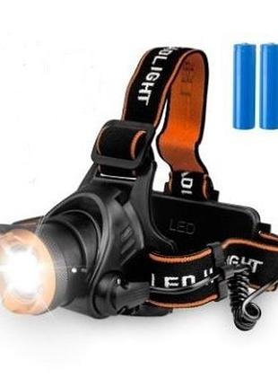 Налобный аккумуляторный фонарь omeril ld070 t6 zoom
