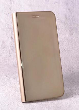 Чехол-книжка clear mirror для xiaomi redmi 8 gold