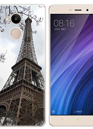 Чохол-накладка tpu image paris для xiaomi redmi 4 prime
