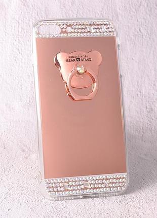 Чохол-накладка tpu luxury bear rose gold для apple iphone 7 plus / iphone 8 plus