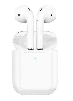 Беспроводные наушники с микрофоном bluetooth borofone bw89 в кейсе белые