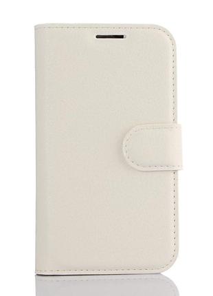 Чехол-книжка bookmark для samsung galaxy j1 duos mini white