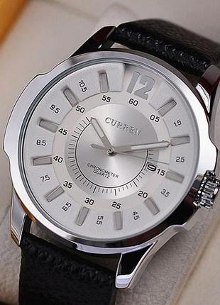 Часы мужские curren colorado black-sіlver-white