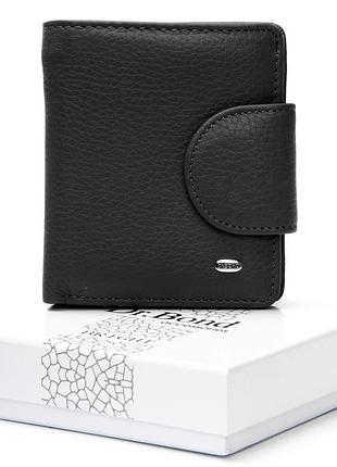 Женский кожаный кошелек dr.bond ws-415-1 черный натуральная кожа