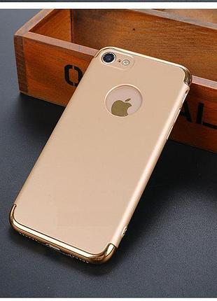 Накладка, задня панель elitecover для iphone 7 gold
