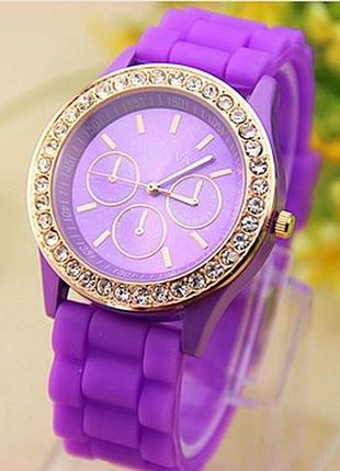 Часы женские geneva fashion purple (фиолетовый)
