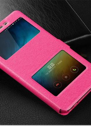 Чехол-книжка holey для xiaomi redmi note 4x pink