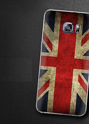 Чехол-накладка tpu image british flag для samsung galaxy s6 edge+/g928