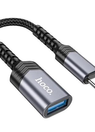 Otg переходник кабель синхронизации hoco ua24 type-c на usb 3.0