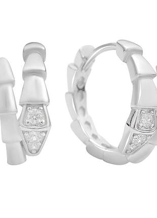 Серебряные серьги proba с фианитами (2175438)