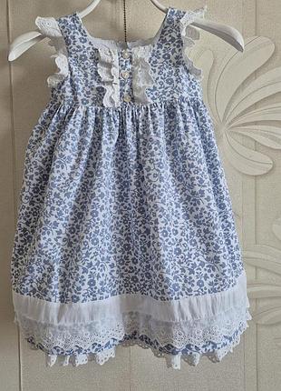 Волшебное хлопковое платье от laura ashley на 2 года