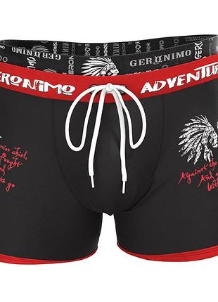 Плавки боксери geronimo 2302b1 чоловічі пляжні швидковисихаючі купальні xxl 23021/чорний з червоним (3800999014043)