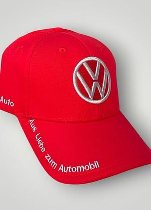 Кепка бейсболка volkswagen (червона )