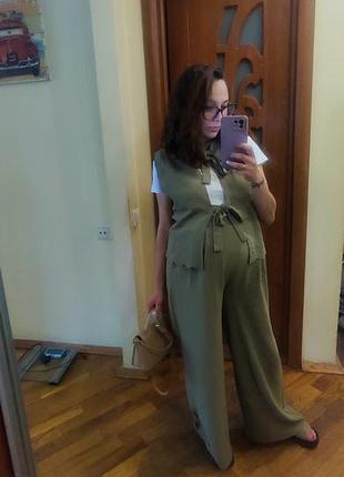 Трендовый женский брючный костюм двойка