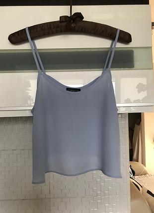 Топ на бретельках topshop, ніжний трендовий колір, s/m