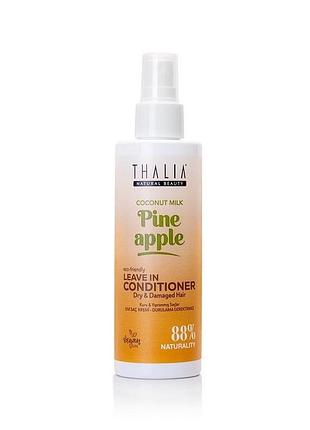 Спрей-кондиционер coconut milk &amp; pineapple thalia для сухих и поврежденных волос,200мл