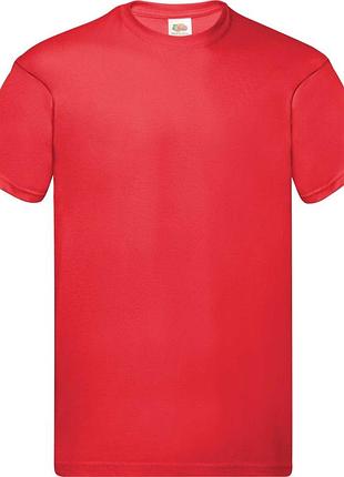 Футболка fruit of the loom original красная l