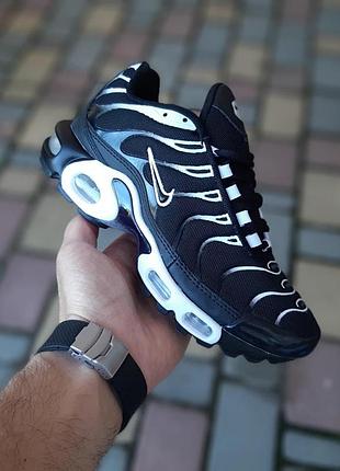 Чоловічі кросівки nike air max tn air чорні з білим модні кросівки найк аір макс тн 43(27.5см)