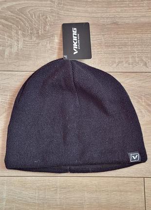 Шапка зимняя мужская viking черный one size