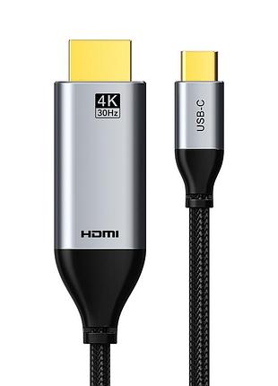 Кабель cabletime usb type-c (m) - hdmi (m), 1.4v, 4k/30hz, 3 м (cc12n)
