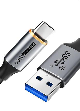 Кабель cabletime usb 3.1 am - type-c, 1.5 м (ca60j)