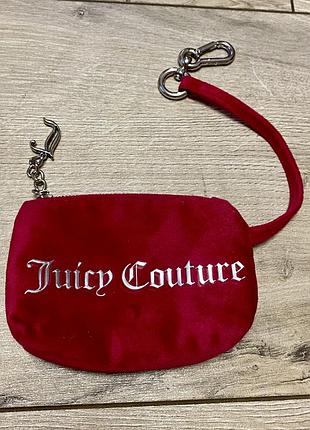 Оригинальный велюровый кошелек / косметичка juicy couture