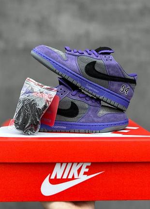 Nike sb dunk x supreme purple