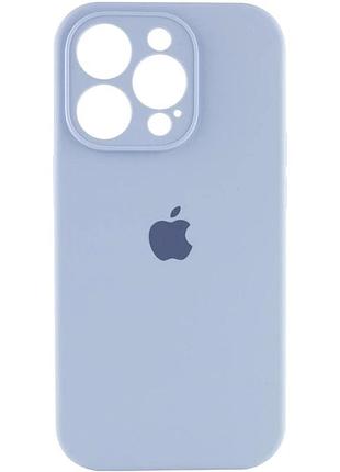 Чохол silicone case full camera protective (aa) для apple iphone 16 pro max (6.9") (блакитний / lilac blue) 00074283