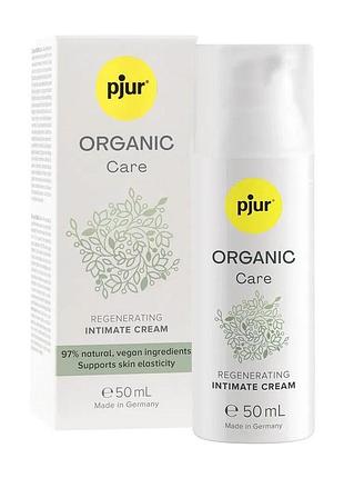 Органический крем для интимного ухода pjur organic care, восстанавливающий, 50 мл.