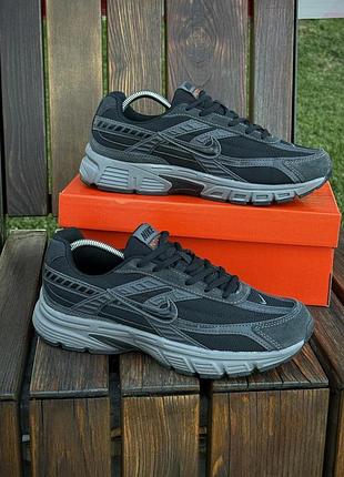 Мужские кроссовки nike initiator найк инишиатор из сетки черные стильные и легкие