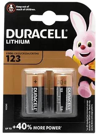 Батарейка duracell dl 123 2 шт. 64153