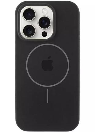 Чохол silicone case full protective (aa) v2 with magnetic fit для apple iphone 14 pro (6.1") (чорний / black) 00080657
