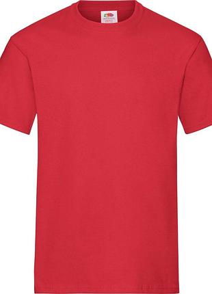 Футболка fruit of the loom heavy cotton червона s