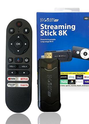 Смарт android 16.0 tv приставка stick 2gb/16gb, wi-fi 2.4