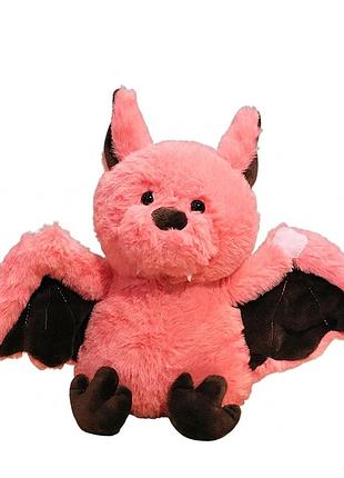 Плюшевая летучая мышь «batty» 24см - розовая